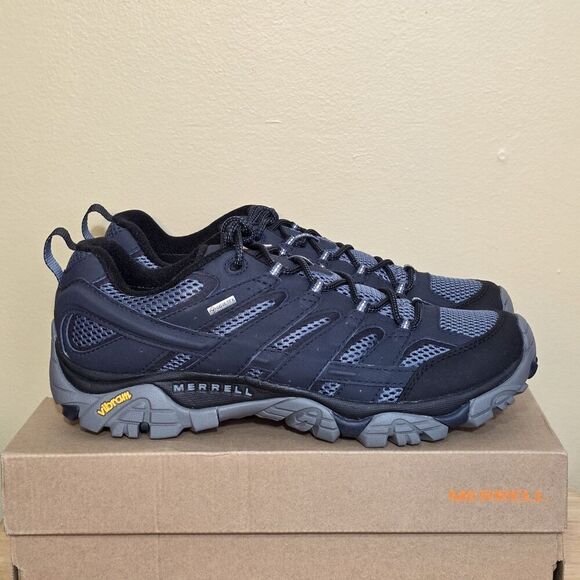 Merrell Moab 2 GTX Hiking Shoes Navy Marine J12135 Men\'s Size 11.5